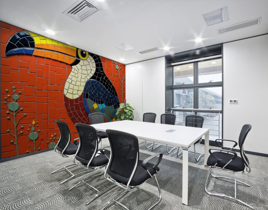 Flux Dev A vibrant intricately arranged mosaic de Wall Printing