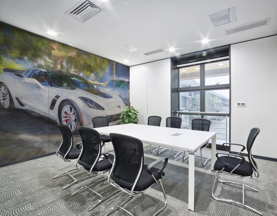 2017 White Chevrolet Corvette ZO6 X15 11 Wall Printing