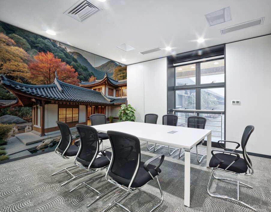       Tranquil Asian Mountain Retreat           Wall Printing