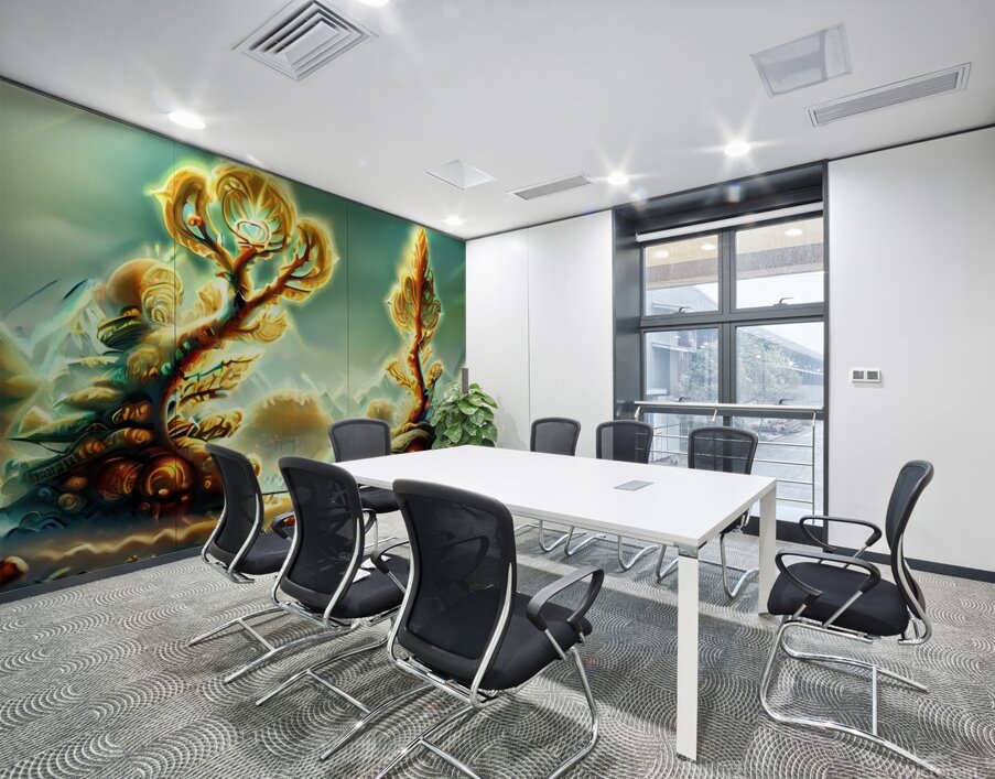 Trees of Light in the Land of Dreams Wall Printing