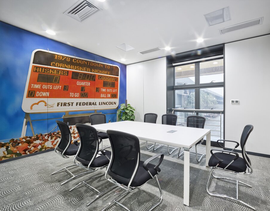 1977-78 Nebraska Cornhuskers Scoreboard Art Wall Printing