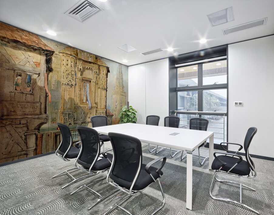 Marketplace at Bruges by Samuel Prout [1783–1852] Wall Printing