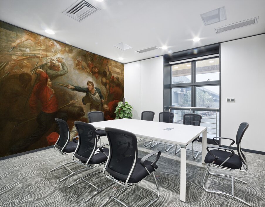 Captain William Rogers capturing the ‘Jeune Richard’. 1 October 1807 [1808] by Samuel Drummond [1766–1844] Wall Printing