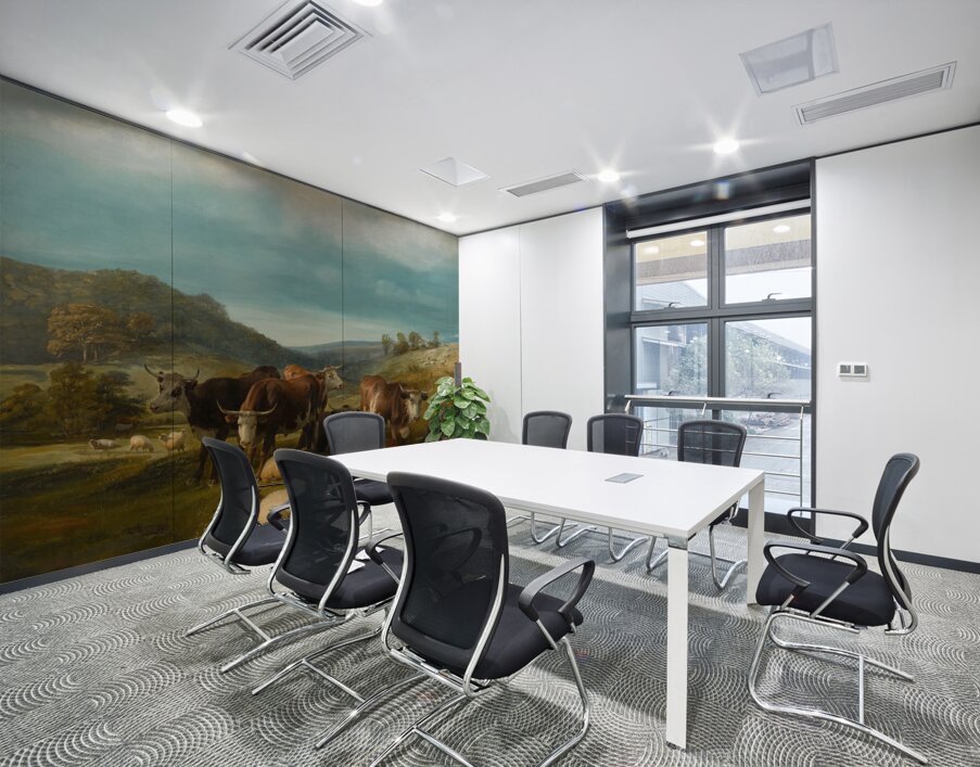 Cattle and Sheep at a Watering Place by Thomas Sidney Cooper [1803–1902] Wall Printing