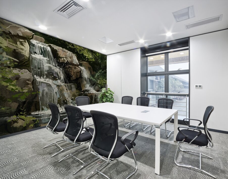 Cascading Waters Flow 2Y9N7J 45 Wall Printing