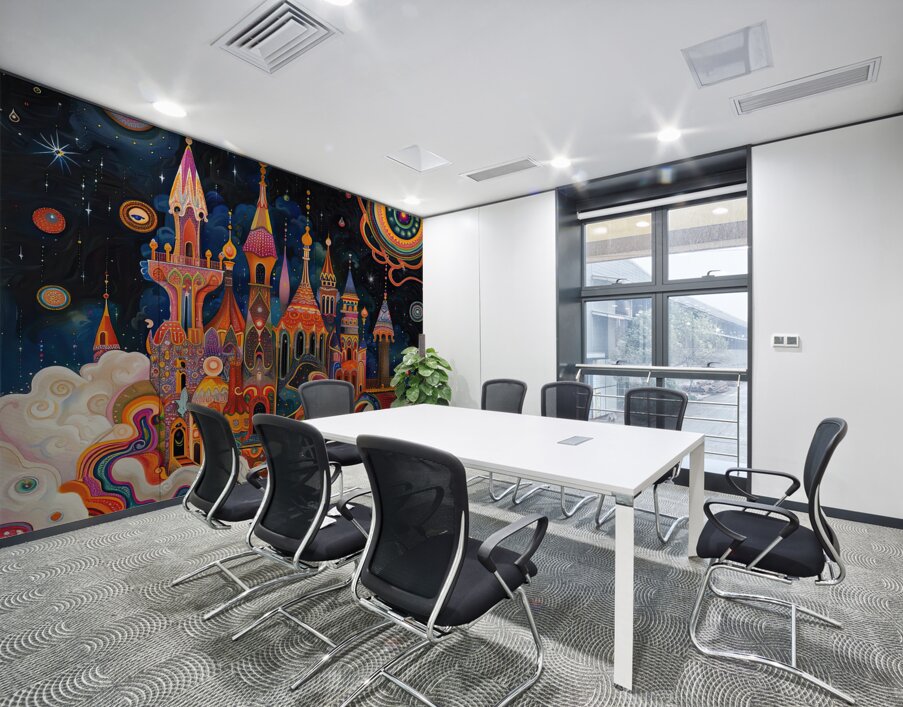 Celestial Castle Dream 92HJ5Z 65 Wall Printing