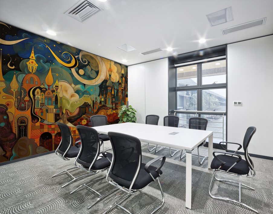 Celestial Cityscape Dream H92N3Z 62 Wall Printing