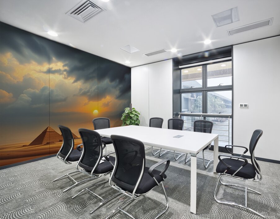 Smooth gradient transition intense dramatic weath Wall Printing