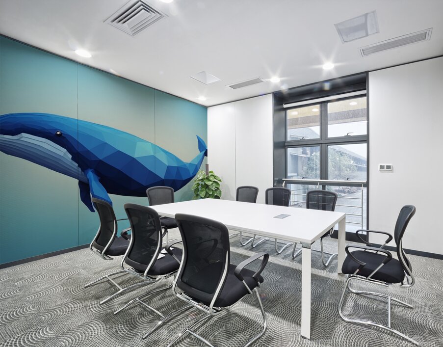 Baleine bleue  Wall Printing