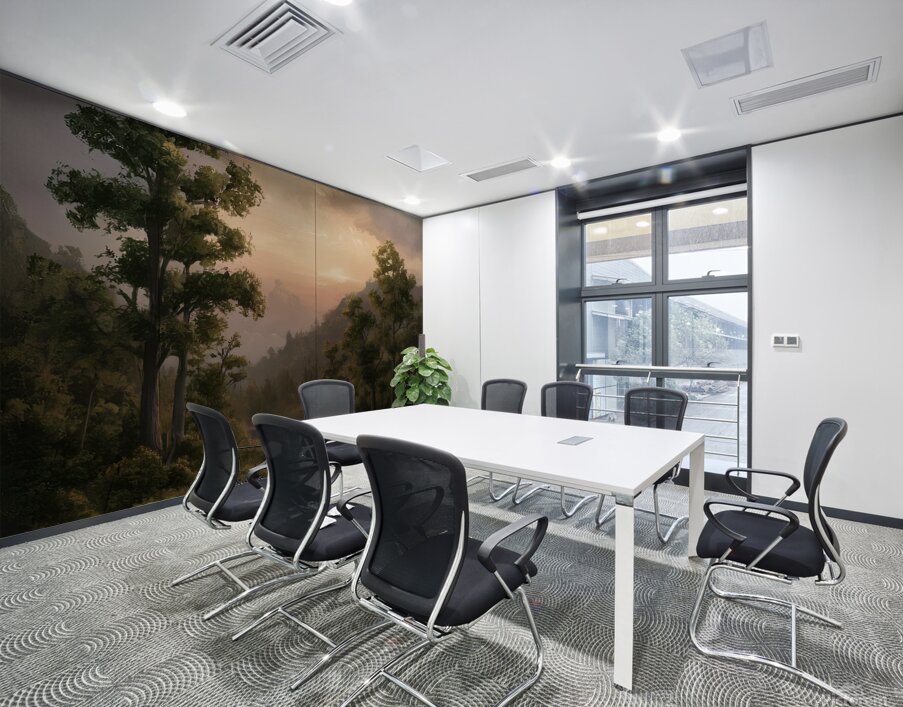 Peaceful Lake Scenery Wall Printing