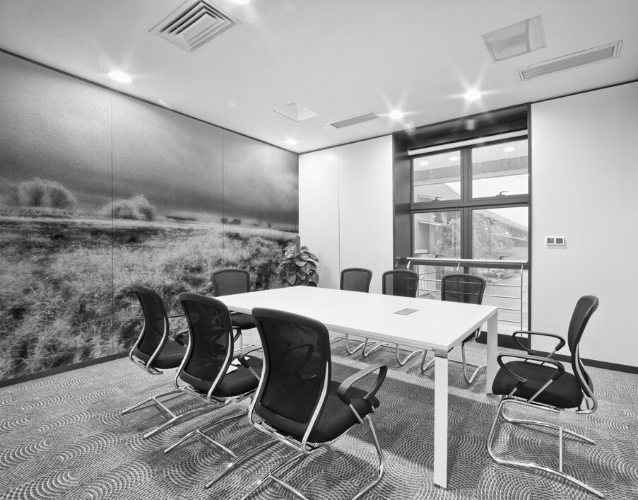 Barn In Field Infrared Wall Printing