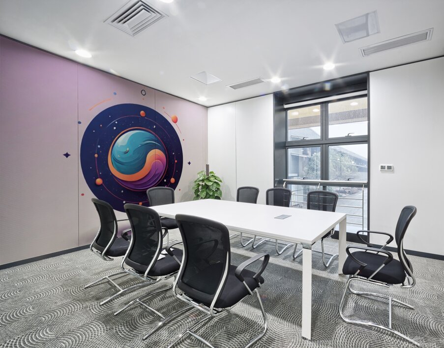 The Cosmic Balance of Yin and Yang Wall Printing