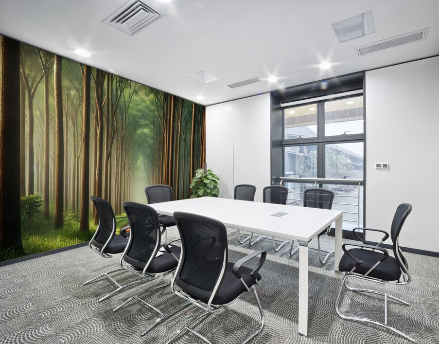 Enchanting Forest Pathway: A Serene Walk Through Nature Wall Printing