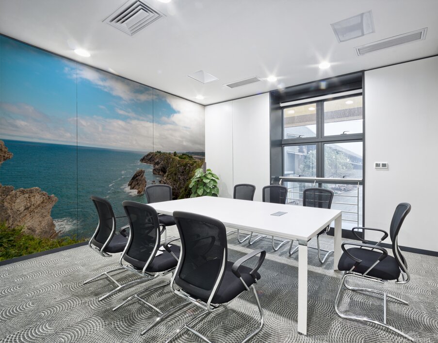 Spectacular natural landscape in north of Spain Asturias. Green coastline of Spain.  Wall Printing