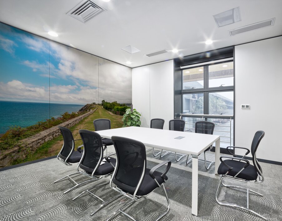 Spectacular natural landscape in north of Spain Asturias. Green coastline of Spain.  Wall Printing