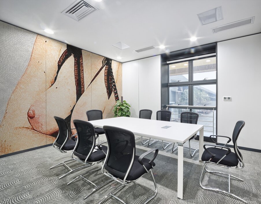 Nude Breasts - Lingerie And Leash Wall Printing