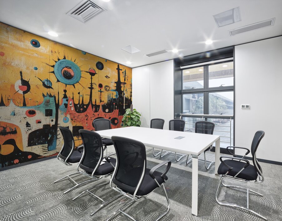 Celestial Dog City 7H3N2P 55 Wall Printing