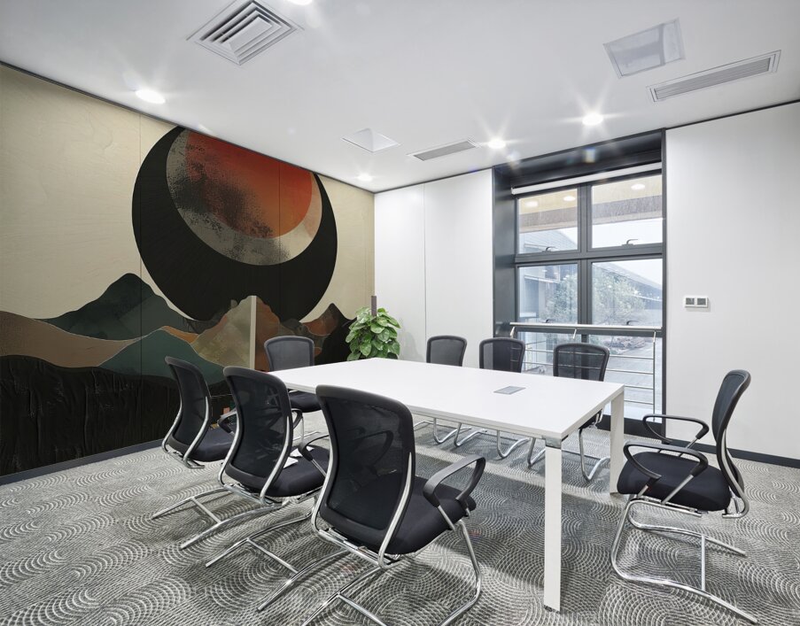 Celestial Echoes Across Peaks Y92H5N 57 Wall Printing