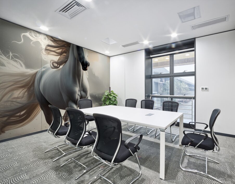 Majestic White Stallion in a Dreamy Realm Wall Printing