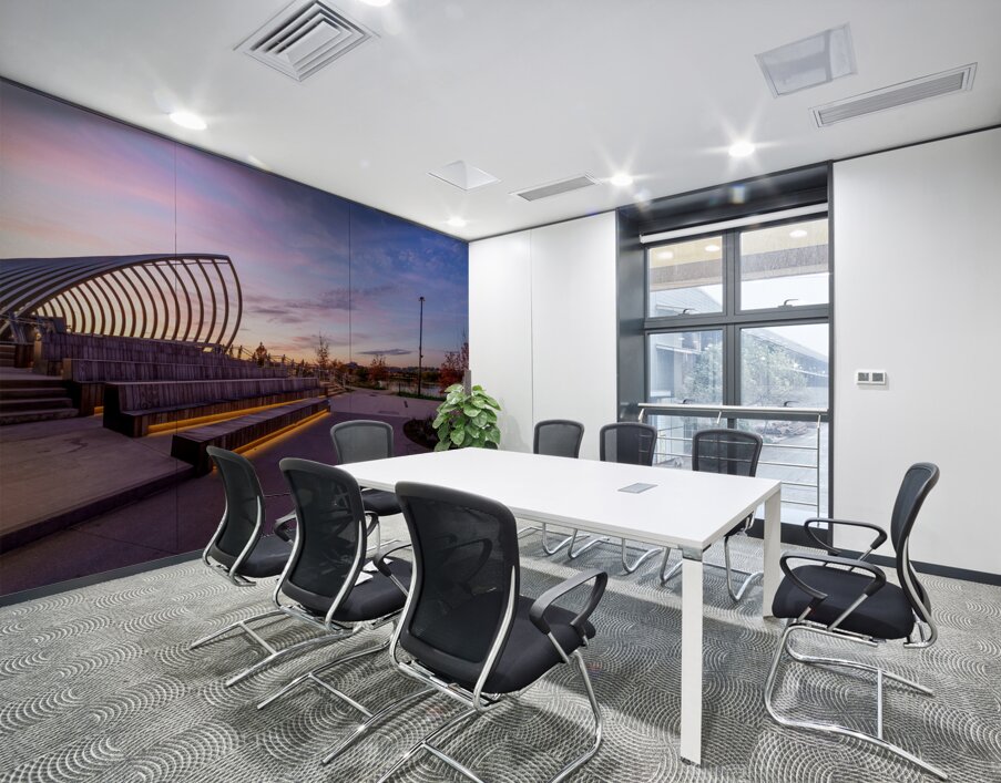 Purple Morning Omaha Riverfront Wall Printing