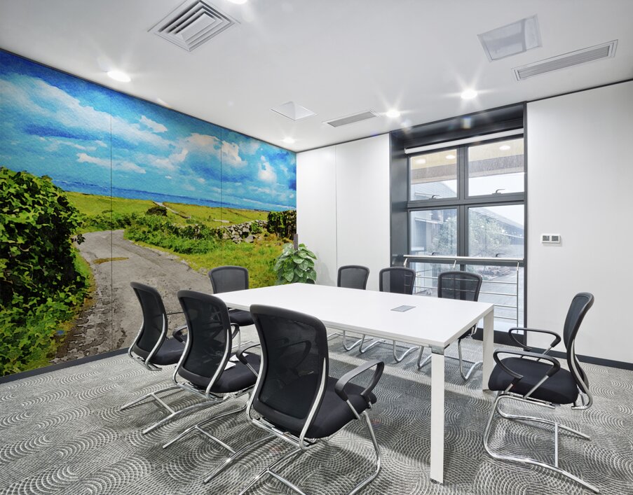 Scenic watercolor painting of Inishmore landscape on the Aran Islands Ireland Wall Printing