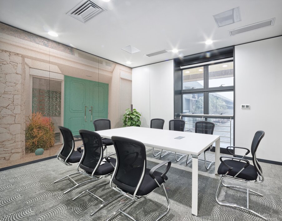 Mid-Century Mint Green Doors in Palm Springs Wall Printing