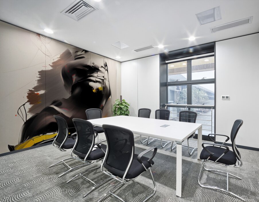 Isolated Within Defined Lines Wall Printing