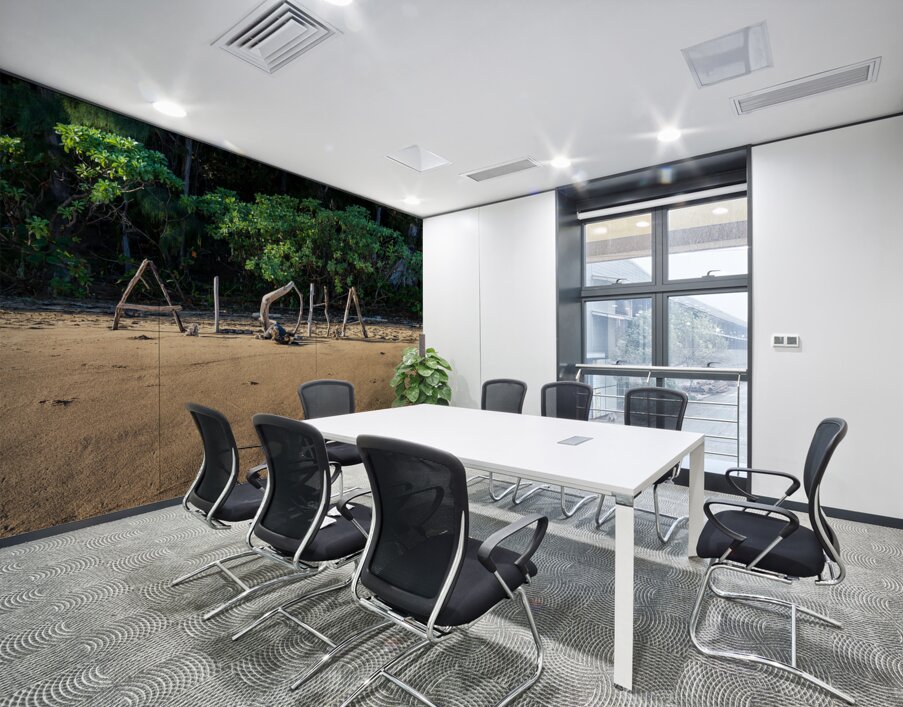 Aloha from Kauai: A driftwood greeting spells out a warm welcome Wall Printing