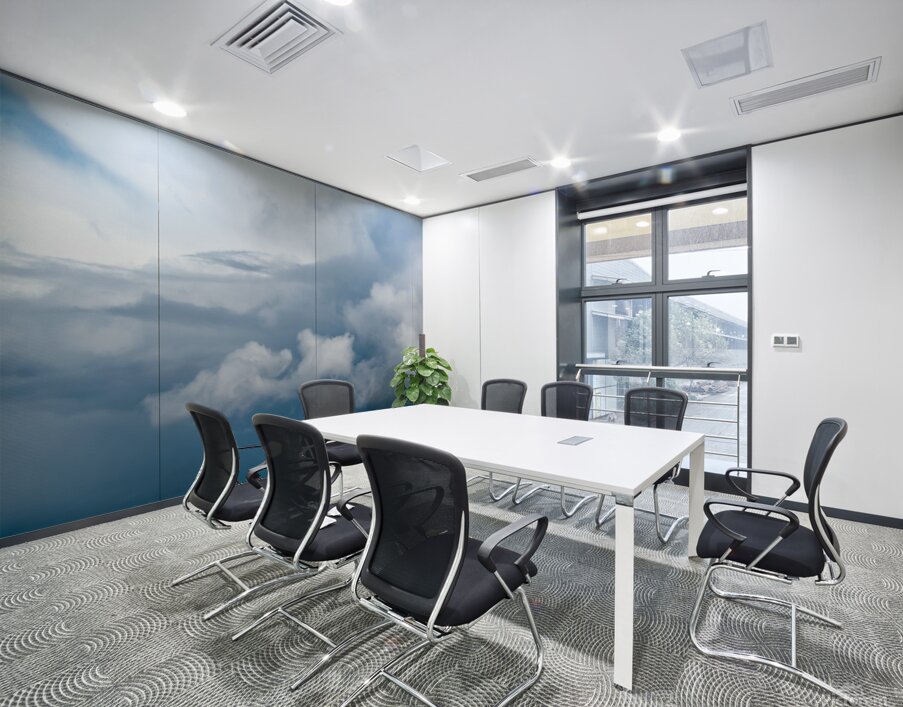Cloudy Wall Printing