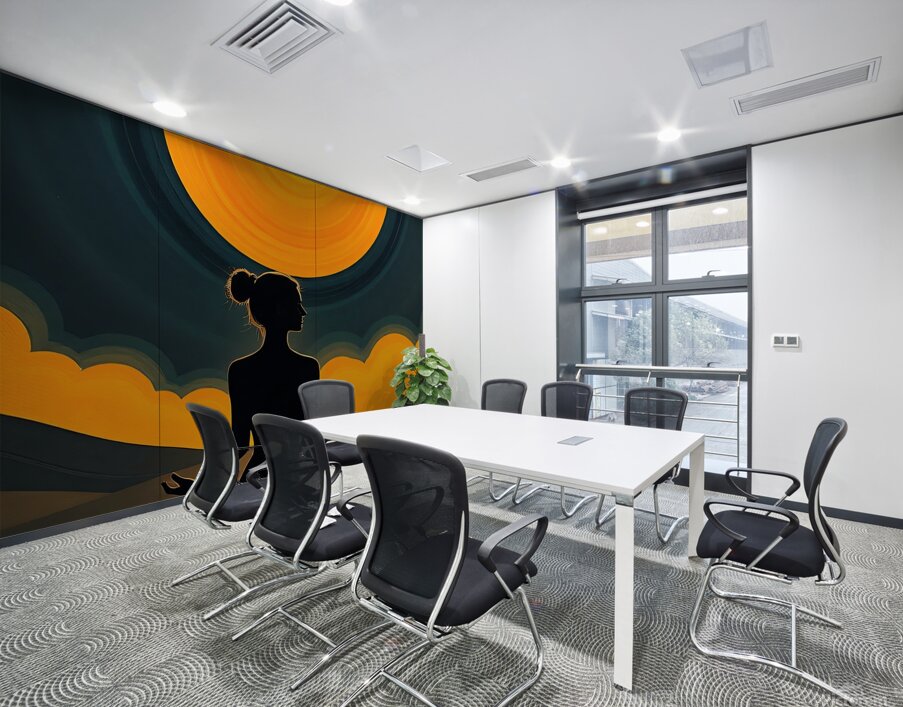 woman yoga meditation Wall Printing