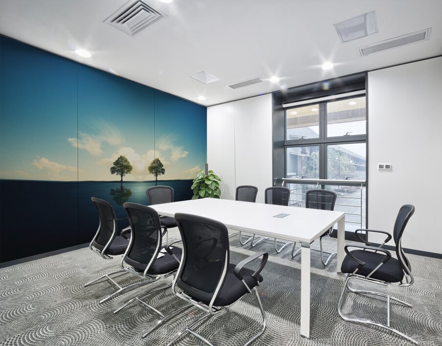 A Heart-Shaped Reflection in Water Wall Printing