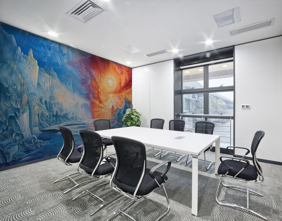 Chromatic Ice Scapes H2NJPZ 55 Wall Printing