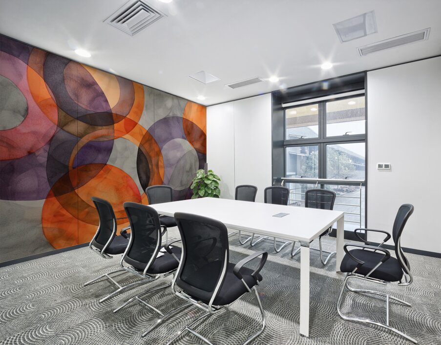 Chromatic Interlace 5Z8N9H 53 Wall Printing