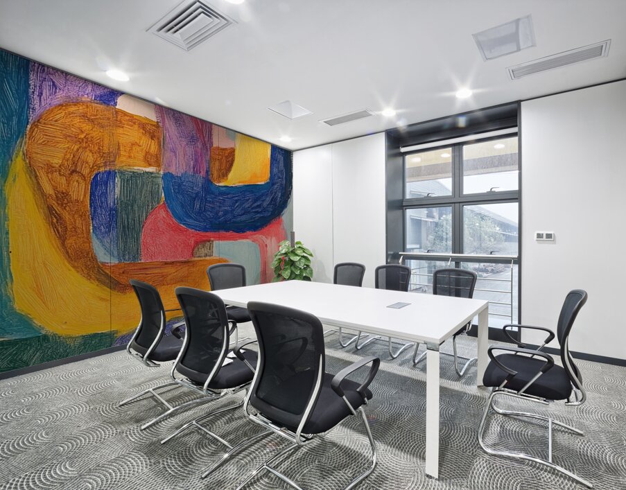 Chromatic Interlace 5Z8H9N 58 Wall Printing