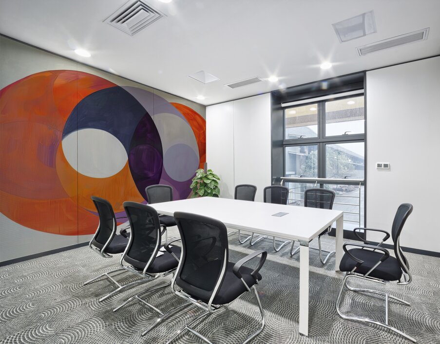 Chromatic Interplay H3N9B2 50 Wall Printing