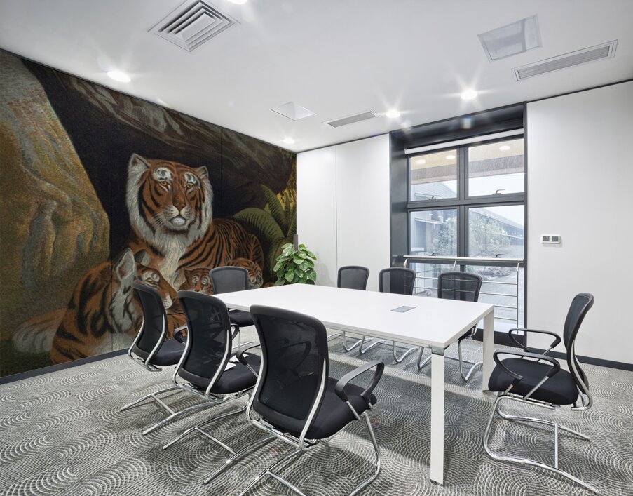 Tiger Illustration Mammal Wall Printing