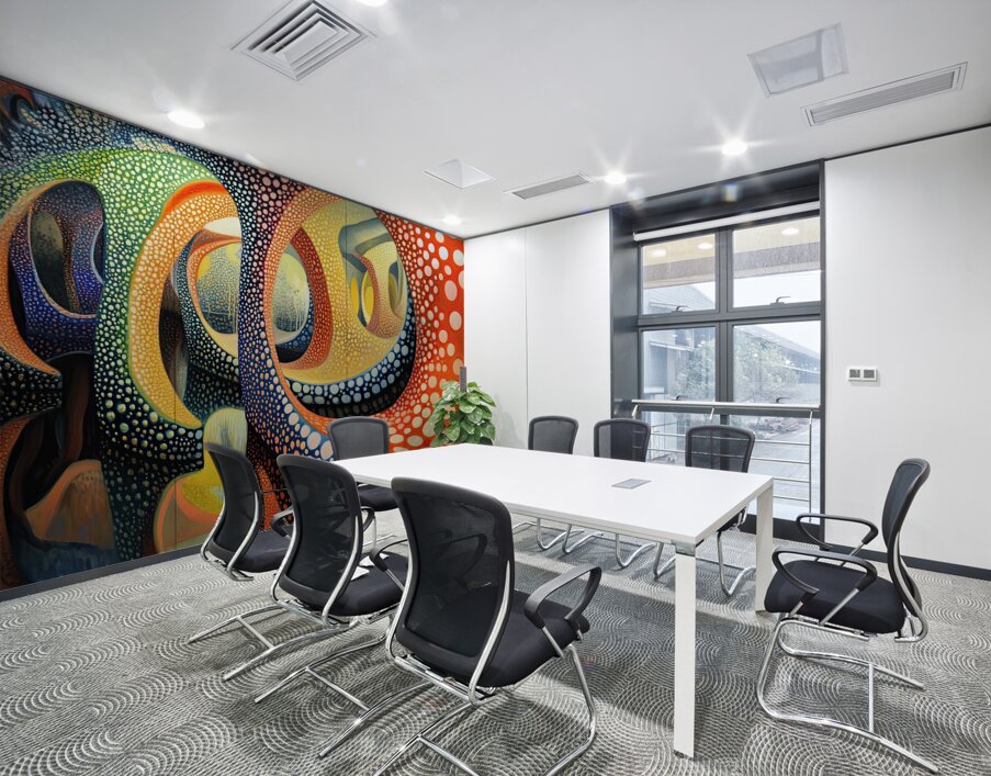 Chromatic Labyrinth H3N5B2 63 Wall Printing