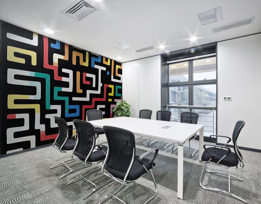 Chromatic Labyrinth 9H3N2P 64 Wall Printing