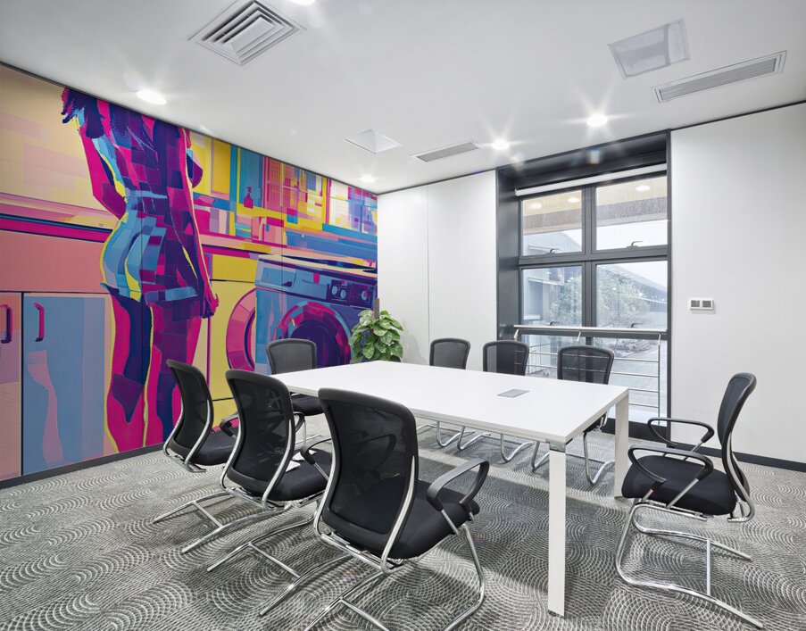 Chromatic Laundry Day H3N5B2 47 Wall Printing