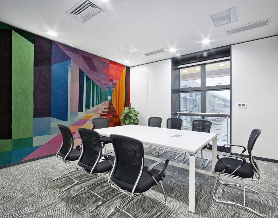 Chromatic Passage H3N2P9 57 Wall Printing