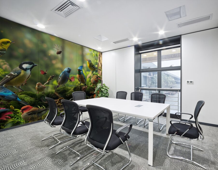 Birds Chatting 1 Wall Printing