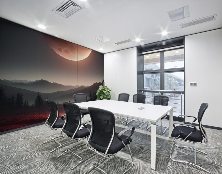 Moonlight in the darkness Wall Printing