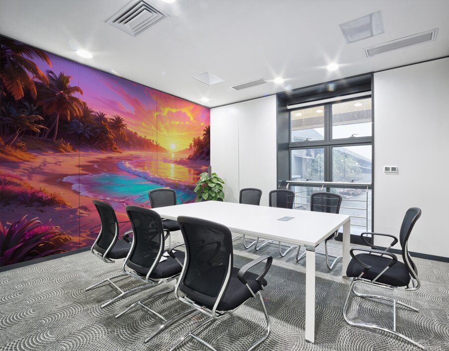 Tropical sunset magic Wall Printing