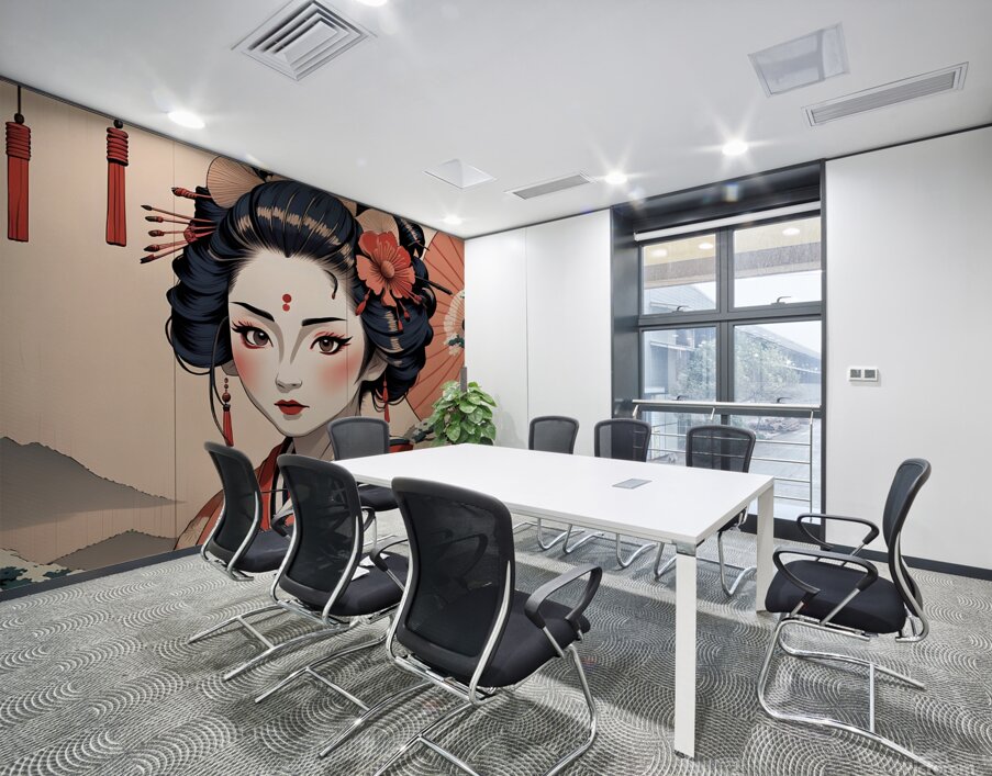 kimono geisha japan woman japanese Wall Printing