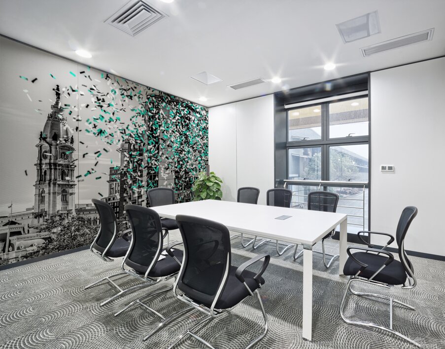 BW with Color Confetti SB Parade 2 x 3 Wall Printing