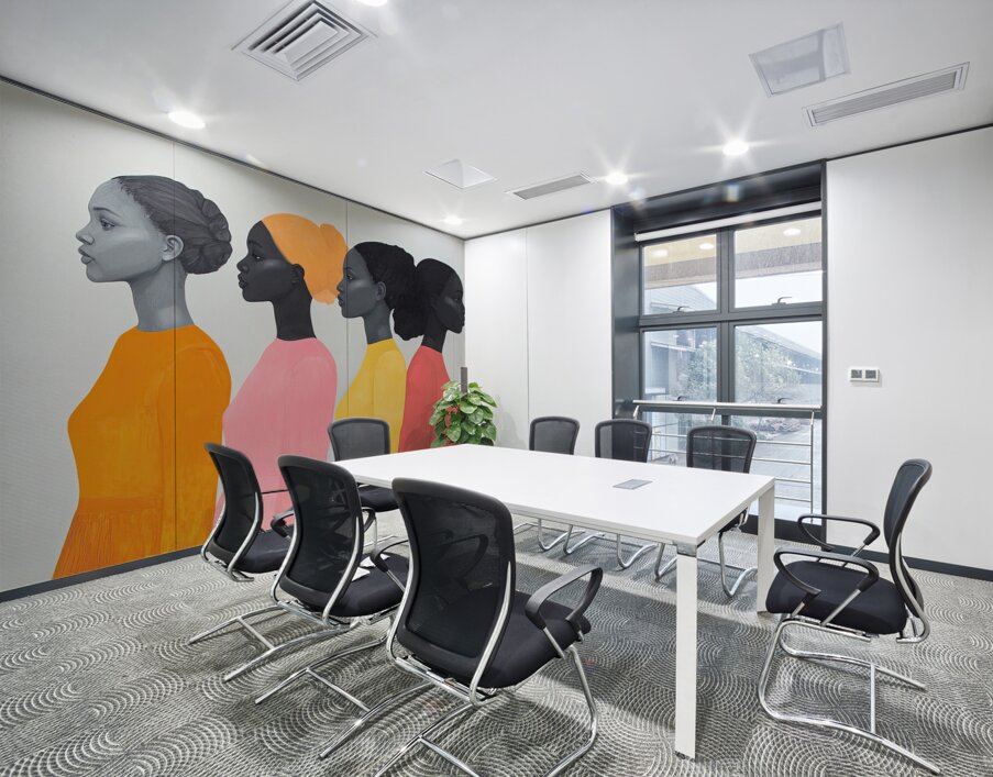 Chromatic Procession J9P4H2 55 Wall Printing