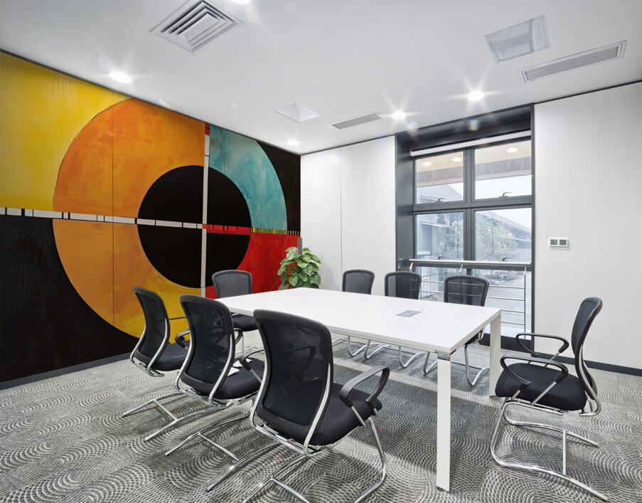 Chromatic Quadrants Y8H9P2 64 Wall Printing