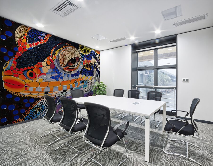 Chromatic Reptilian Gaze Y9K8N2 59 Wall Printing