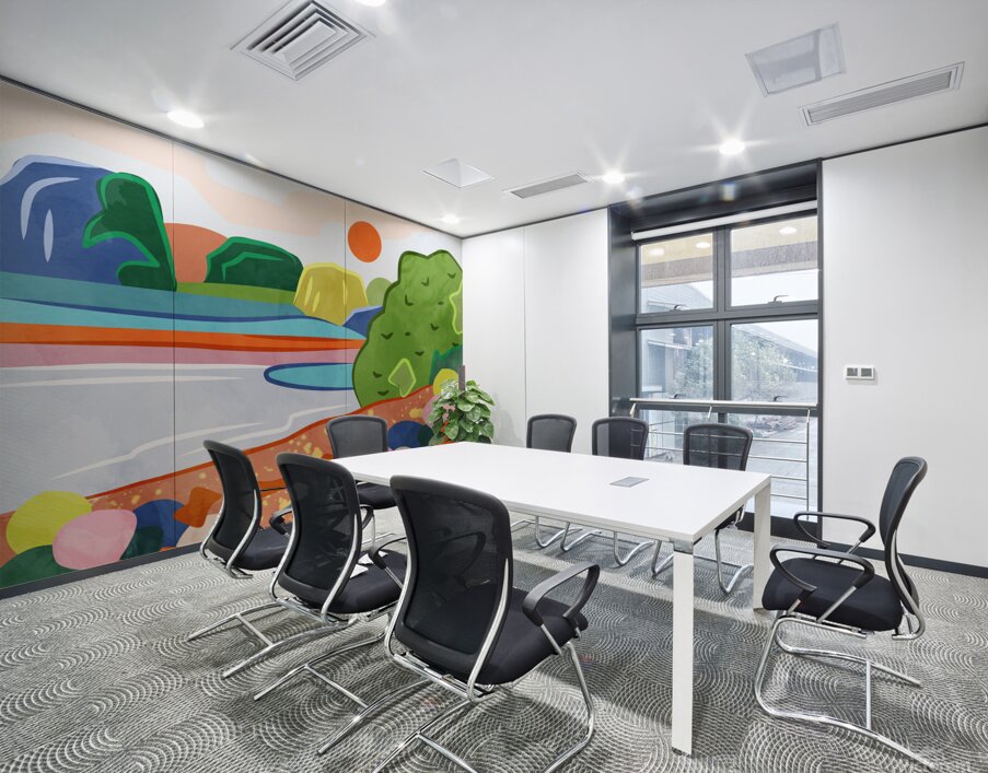 Pastel Sunset Over the Valley Wall Printing