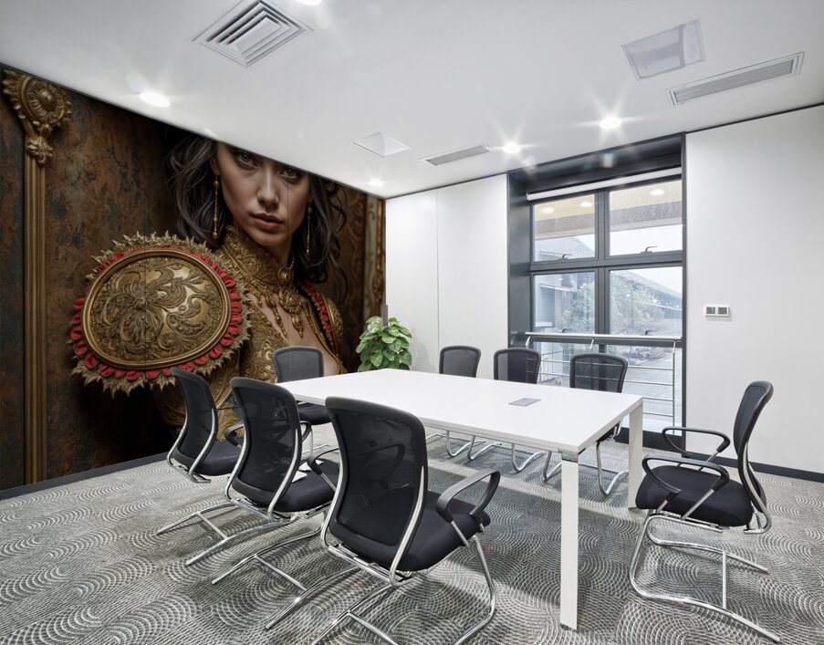 Richly Decorated  Wall Printing